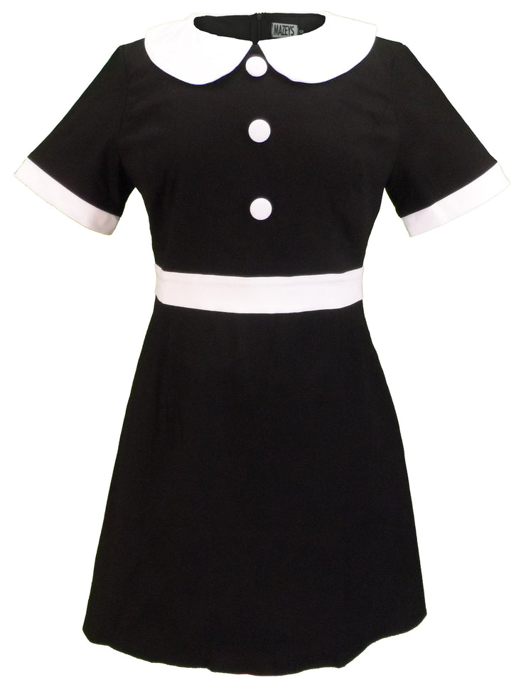 Ladies 60s Retro Mod Vintage Black Dress Mod Dresses Ladies 60s Retro Mod Vintage Black Dress Mod Dresses